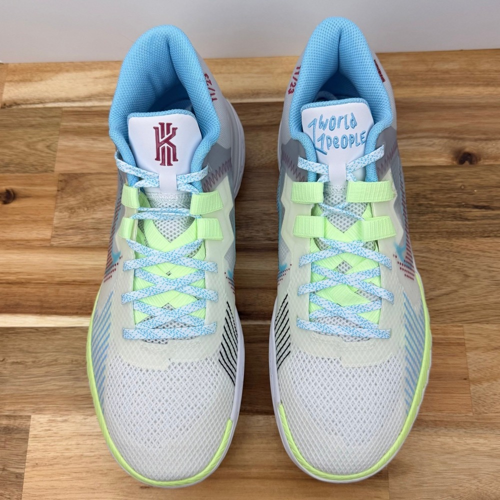 Nike Kyrie Irving Flytrap 5 Basketball Shoes Sneakers White Blue Size Mens 8.5 - Picture 5 of 12
